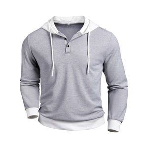 FallWinter Casual Textured Waffle-knit Contrast
